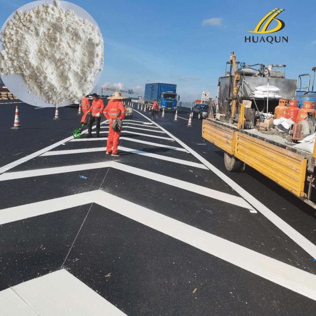 Thermoplastic Paint for Road Marking with Bright and Reflective Coating