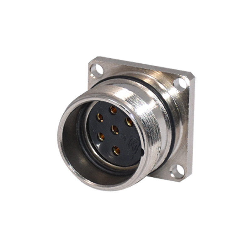 M23 Power Connector Male 7 Pin Panel Mount Circular Metal Connectors PA66