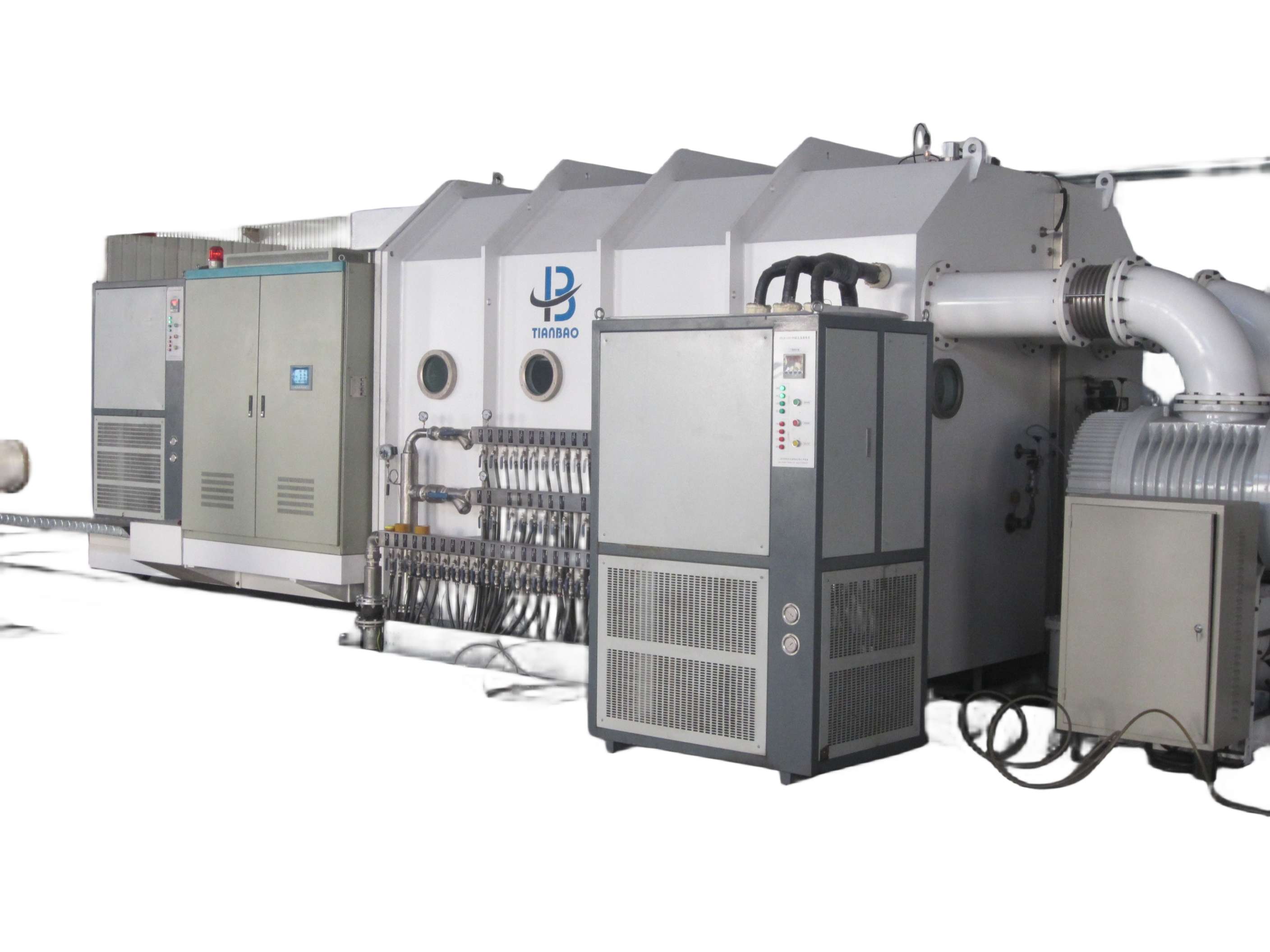 300KV Drum Vacuum Metallizer with Automatic Control and PLC Touch Screen Mode