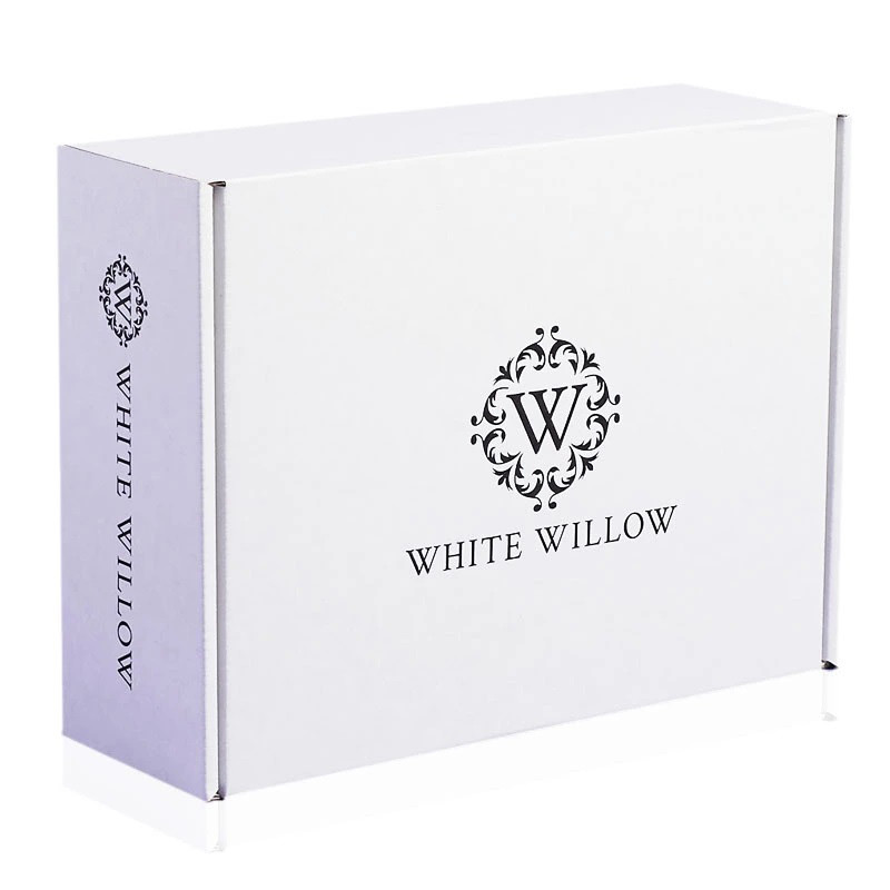 250gsm CCNB White Corrugated Shipping Boxes 4C Printing Cardboard Mailer Boxes