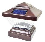 Weatherproof 6.5 Inch Solar Garden Lamp Post Lights