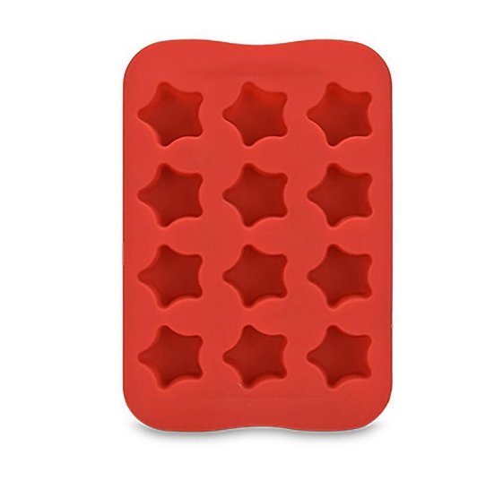 Ice Cubes Trays - Silicone Ice Mold Jelly Chocolate Sweet Candy Maker 12 Ice Cubes Moulds