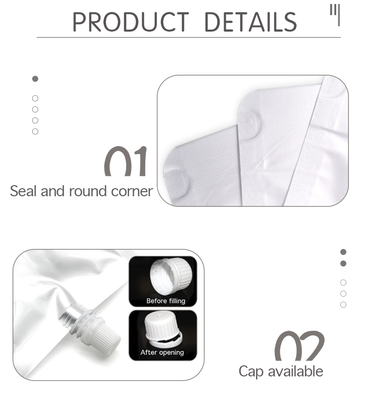 2.8KG 5KG Fertilizer Packaging Bag Plant Fertilizer LDPE Plastic Pouch Bag With Spout