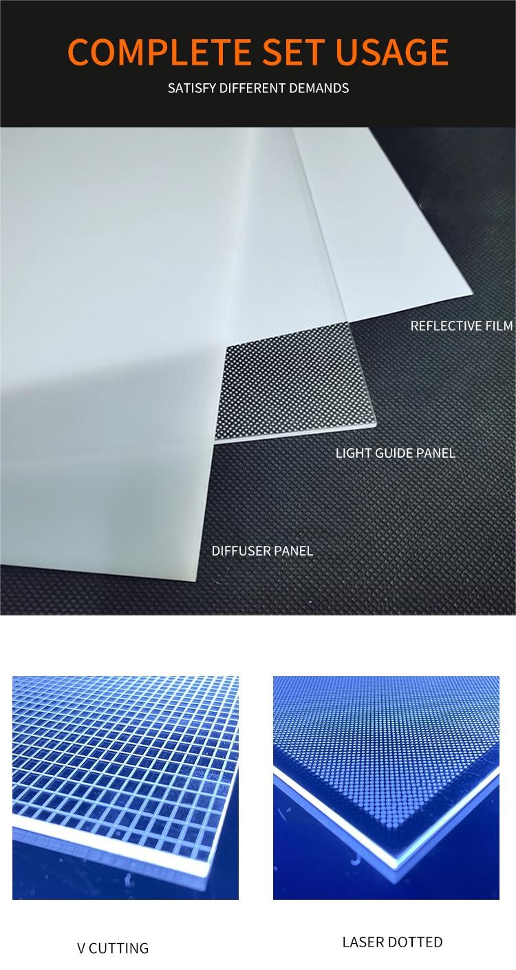 Customized LGP Acrylic Sheet without Dotting for Superior Light Transmission