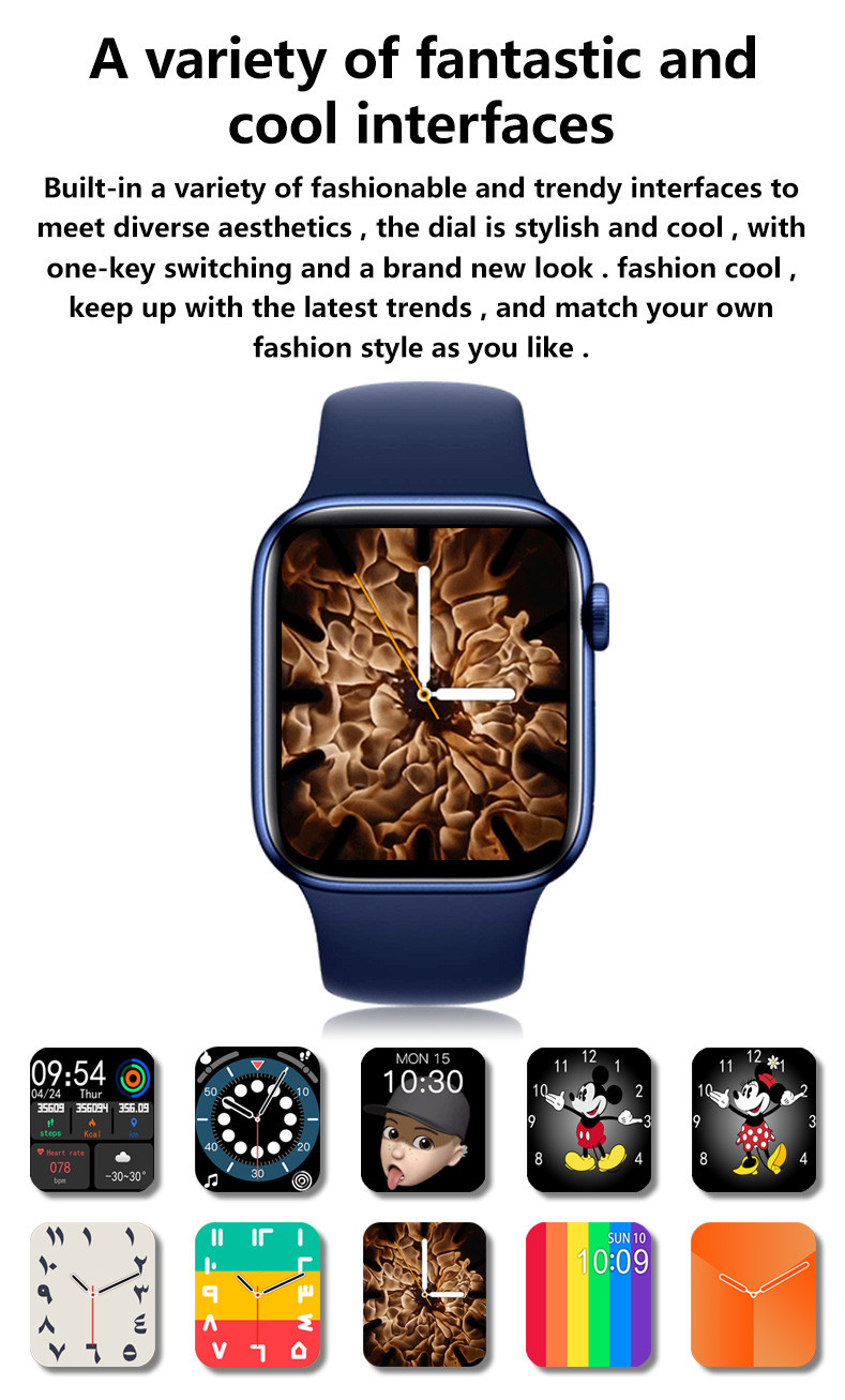 Game Smart Watches New Arrivals 2019 2021 T500+ Plus Smart Watch Time Weather Forecast I Watch Series 6 Smartwatch T500+