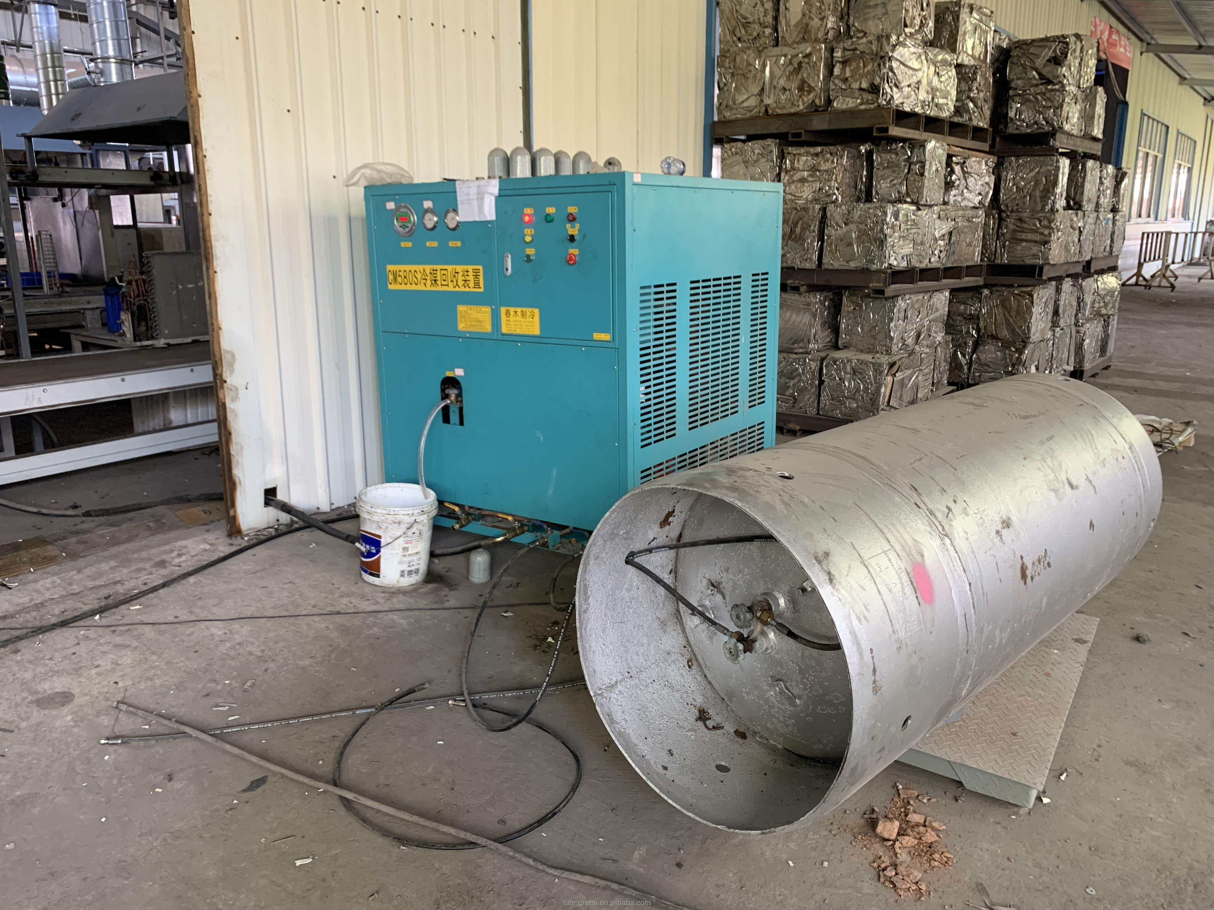 Hydrocarbon Refrigerant ISO Tank Recovery Recharge Machine R290 R600 Recovery Machine 25HP ISO Tank Recovery Unit