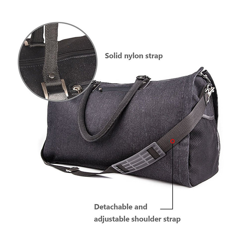 2 In 1 Convertible Carry On Suit Protector Garment Bag Durable Denim Made