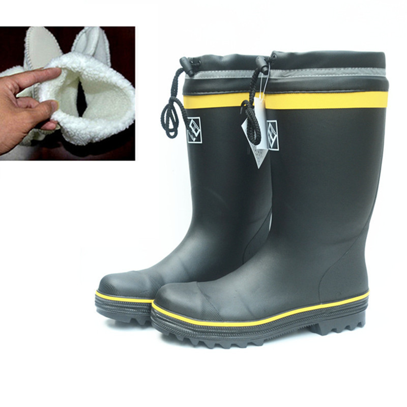 Anti Impact and Anti Puncture Rubber High Cut Rain Shoes for Industrial and Mining Purposes