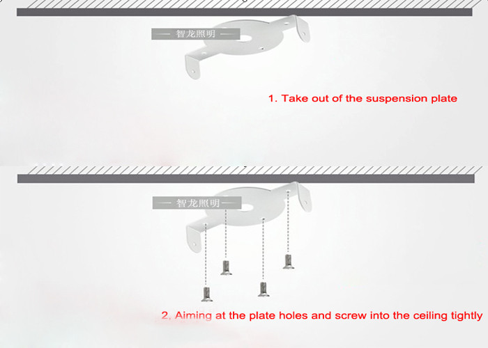1600LM 18W surface mounted led lighting fixtures , suspended led light panels 90 - 260V AC