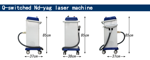 Professional q switched nd yag laser tattoo removal machine with CE approved 1064nm/532nm