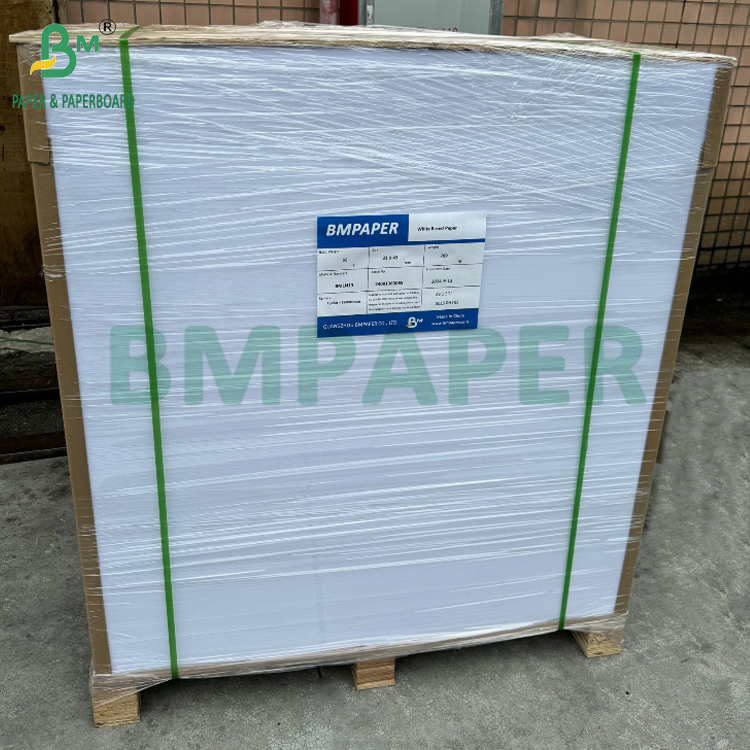 35gsm 40gsm MG White Poster Paper For Foods Grade Packaging 700 x 1000mm