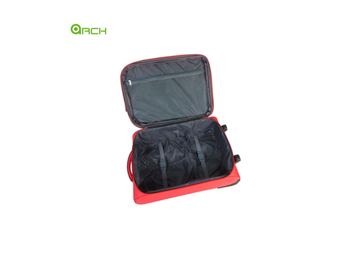 600D Polyester Trolley Soft Sided Luggage with Two Front Pockets