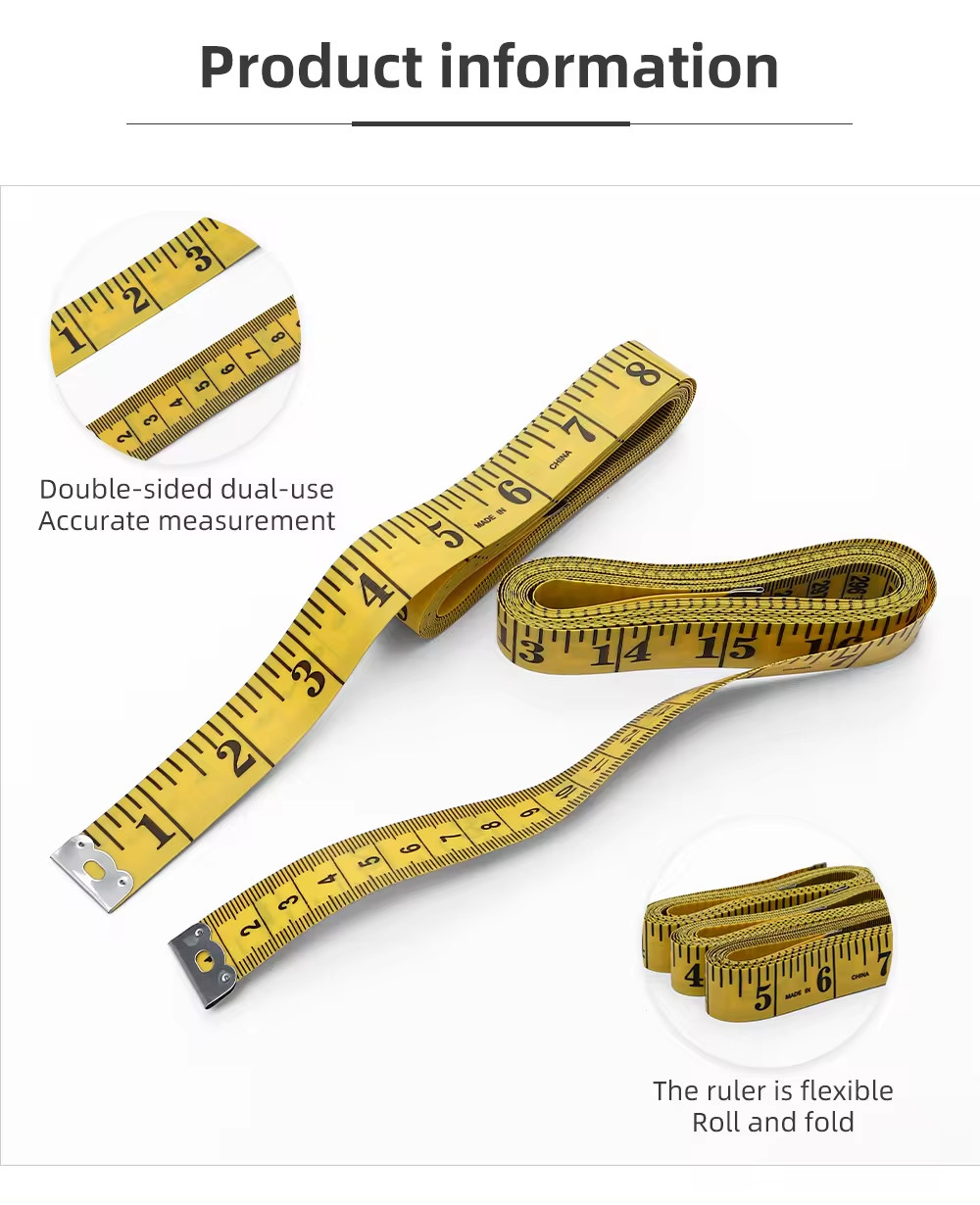 300cm 120inch Body Measuring Tape Craft Sewing Tailor Ruler Handwork Tape Measure For Sewing making curtains