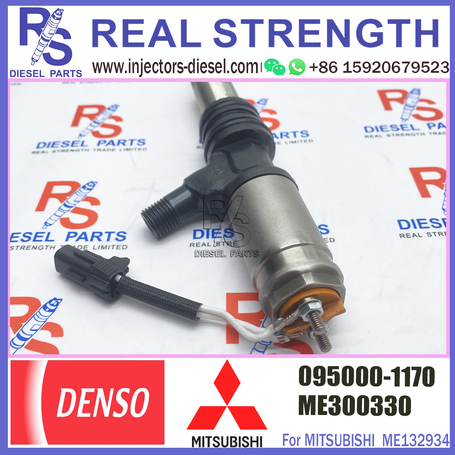 Common Rail Inyectores Diesel Engine spare parts Fuel Diesel Injector Nozzles 095000-1170 For FUSO 6M60T