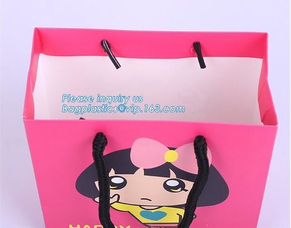Fashion Custom Printing Luxury Gift Shopping Carrier Paper Bag With Your Own Logo Print,strong twisted handle black leat
