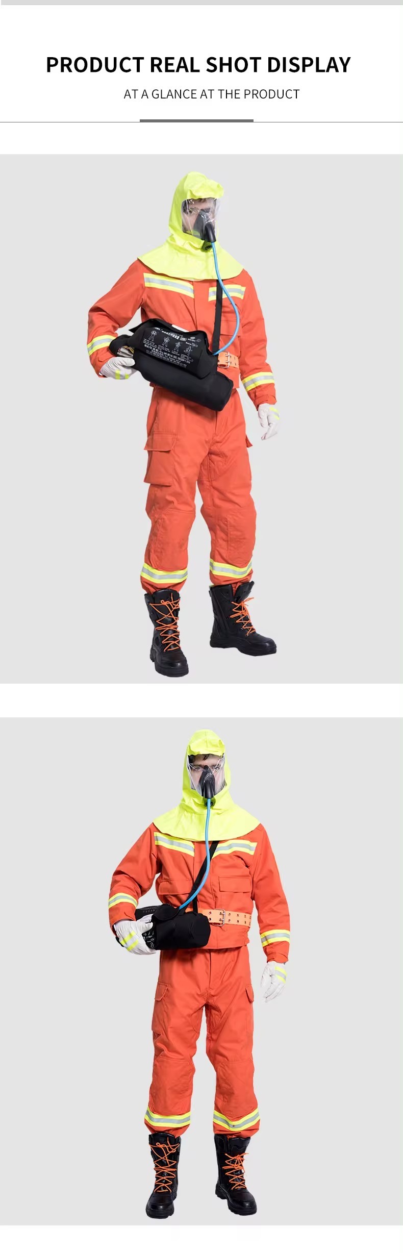 Emergency Escape Breathing Apparatus Fire Escape 3L Steel Cylinder Portable Compressed Air EEBD Fire Fighting Safety
