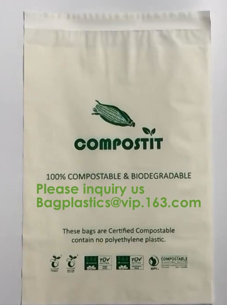 cornstarch made biodegradable custom printed plastic mailing bags,China Supplier Custom biodegradable courier bag biogra