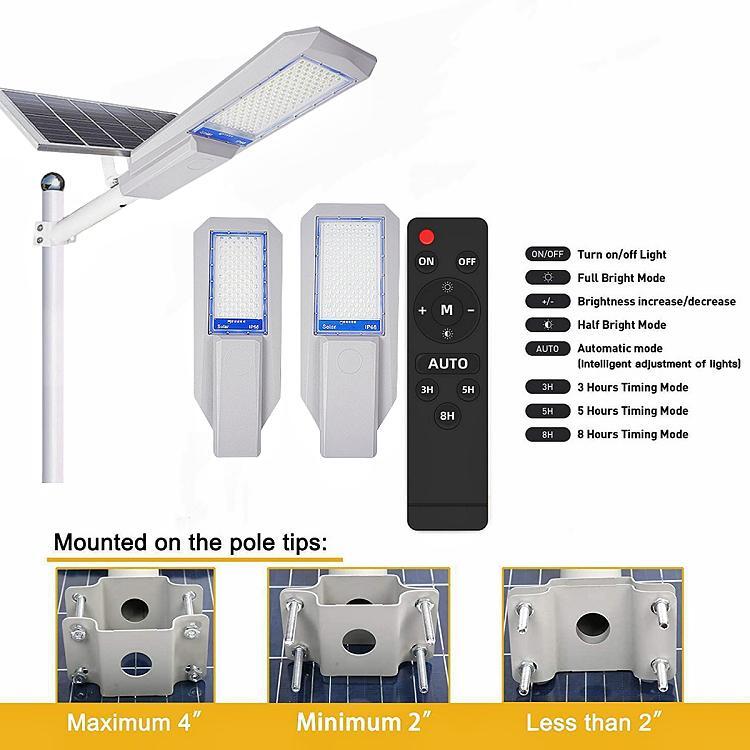 5000lm 300 Watts Solar Street Light LED Solar Powered Lights SMD 5730