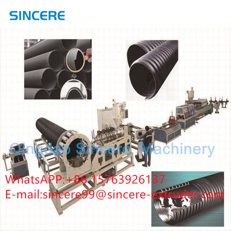 Reinforced Composite HDPE Winding Pipe Extrusion Line Corrugated Pipe Making Machine