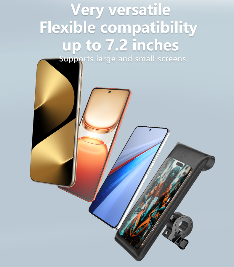 IP67 Waterproof Phone Bag with 360° Rotation and Sensitive Touch Control for Bicycles and Electric Vehicles