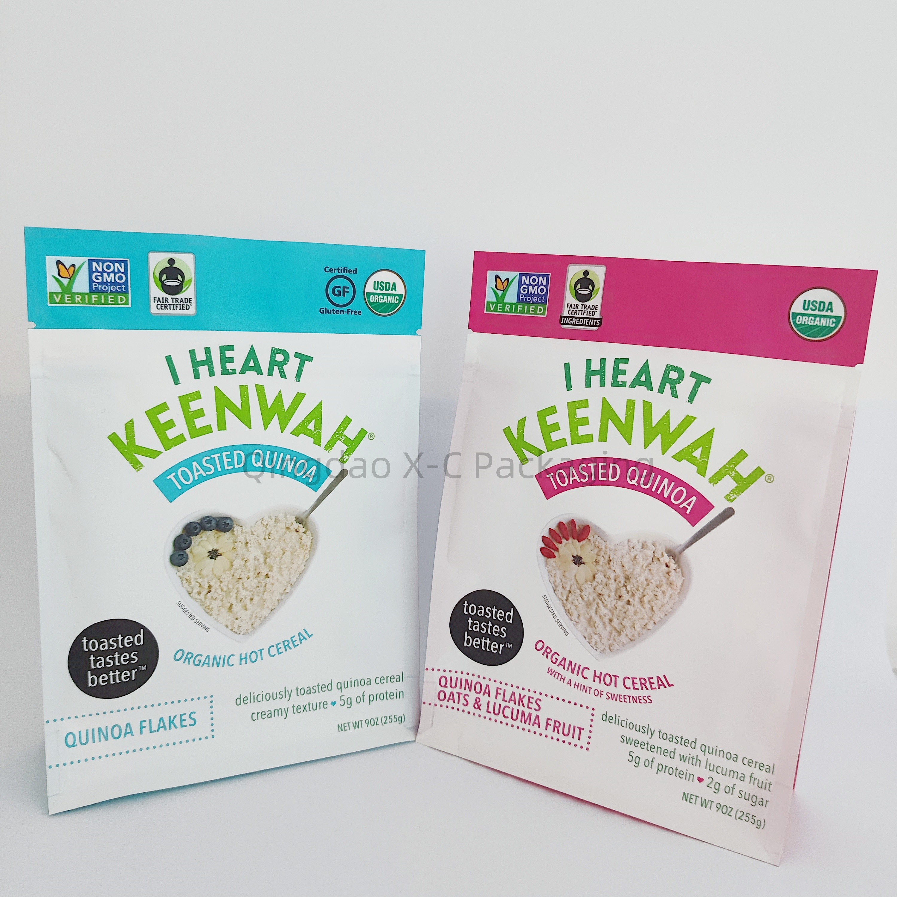 Custom Plastic Stand Up Ziplock Bags Pouch For Food Packaging 10 Colors