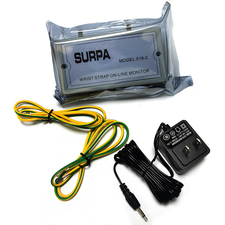 ESD SURPA 518-2 ESD Wrist Strap Tester / Antistatic Wrist Strap Online Monitor