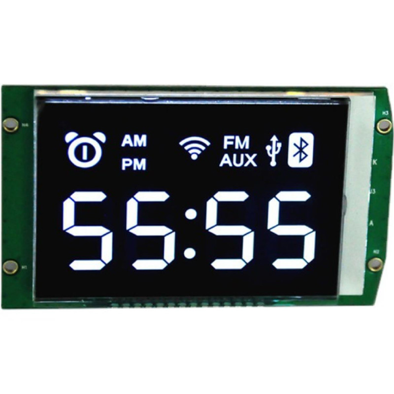 China LCD Manufacturer Customized Segment COB HT1621 DP1621 IC SPI MUC Interface LCD Display Screen Module
