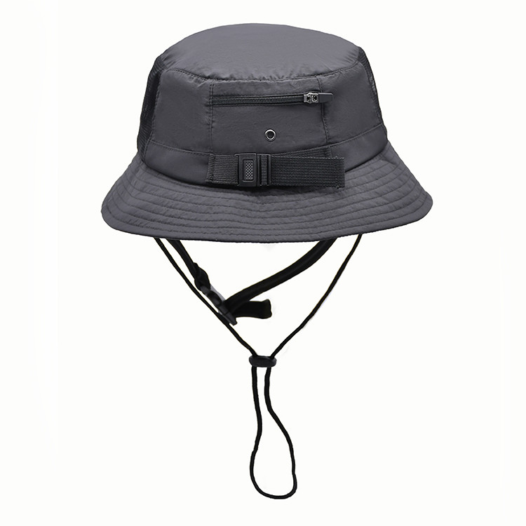 100g-150g Cotton Stone Washed Summer Sun Boonie Bucket Hat Safari Wide Brim Foldable Double Sided Khaki Custom Colors