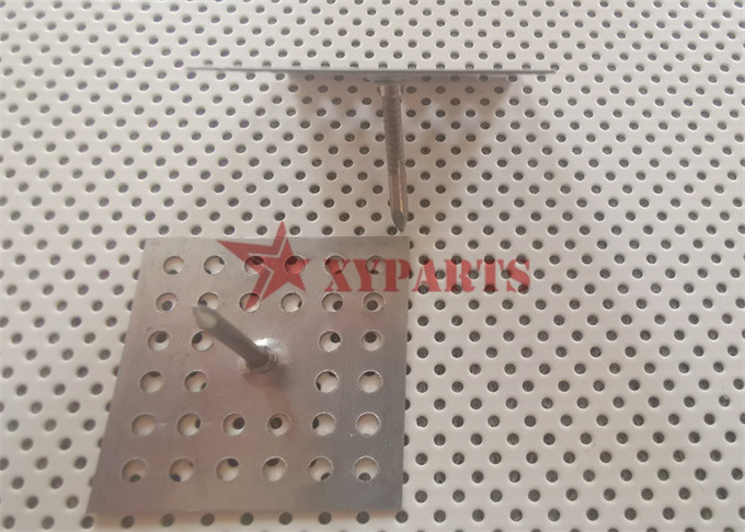40x40mm Perforated Base Insulation Pins With Locking Washers For HVAC System 0