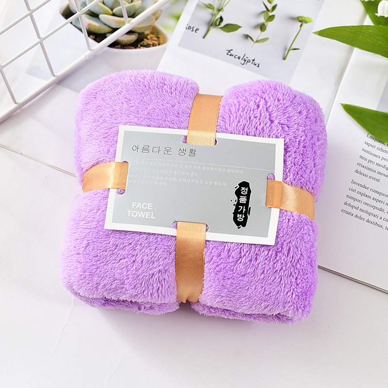 Coral Velvet Towel Set 35*75cm Hypoallergenic and Absorbent Perfect Souvenir Return Gift