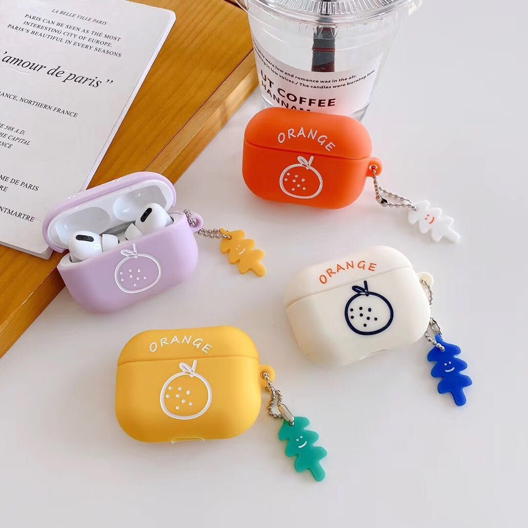 Cute Fruit Airpods Protective Cases Anti Lost Loop Multi Colors
