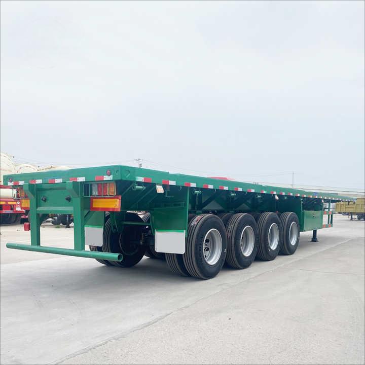 CIMC brand new 4 axles 100t capacity 40FT SPRING SUSPENSION FLATBED SEMI TRAILER for sale