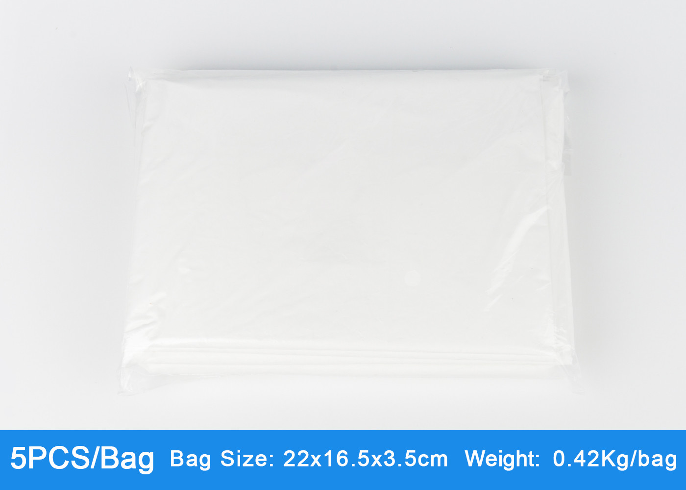 Disposable Plastic Polyethylene Isolation Gown with Long Sleeves