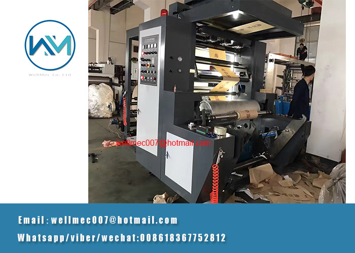 YT-A 2 colors High speed flexographic printing machine roll to roll paper and film