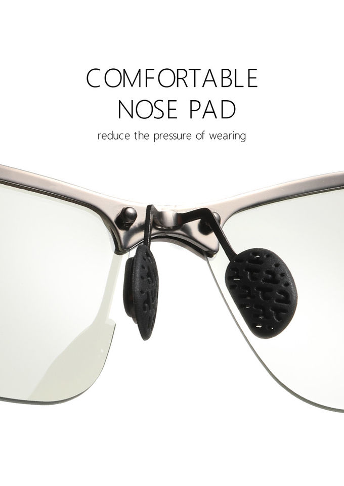 Polarized Photochromic Mens Luxury Sunglasses BSCI Color Changing Lens