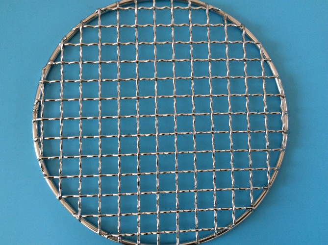 Twill Weave Welded Ss201 1.0mm Round Bbq Grill Mesh
