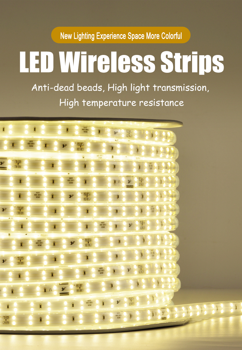 Wireless LED Strip Light IP65 Waterproof Flexible No Wire LED Strip High Brightness SMD2835 LED Strips Without Wire
