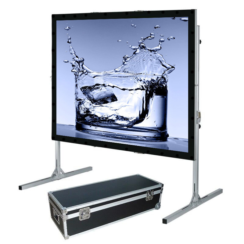 Format Customized Fast Fold Projection Screen One Year Warranty For Conference