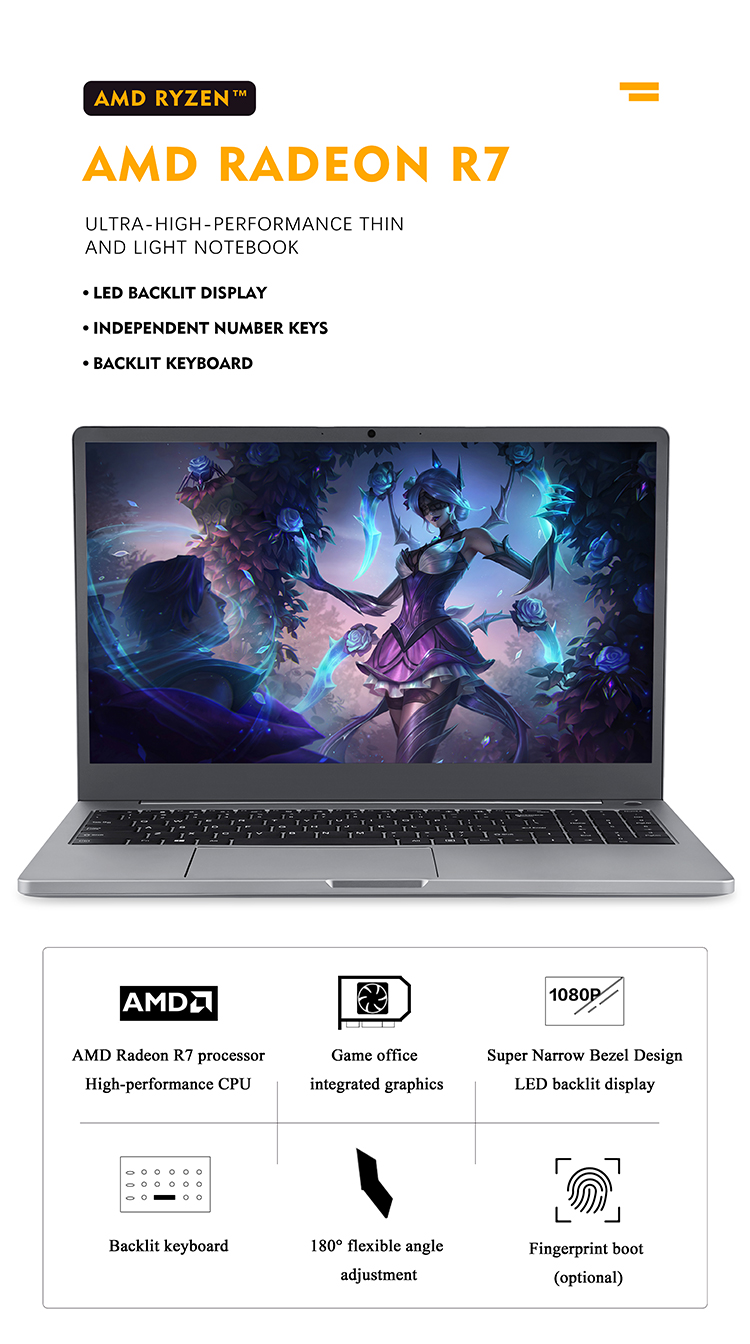 Tpu Plastic Body Slim 15inch Wireless Laptop Netbook For Student Education