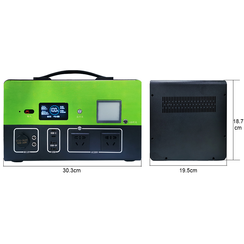 Mobile LifePO4 Rechargeable Power Station , Multipurpose 1000 Watt Power Bank