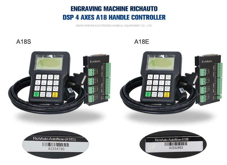 4 Axis Control Machine with DSP Controlling System A18S/E 50-pin Data Cable Included