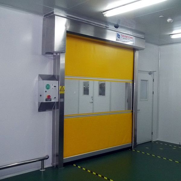 304 Stainless Steel Frame Industrial Shutter Doors , High Speed Shutter Door