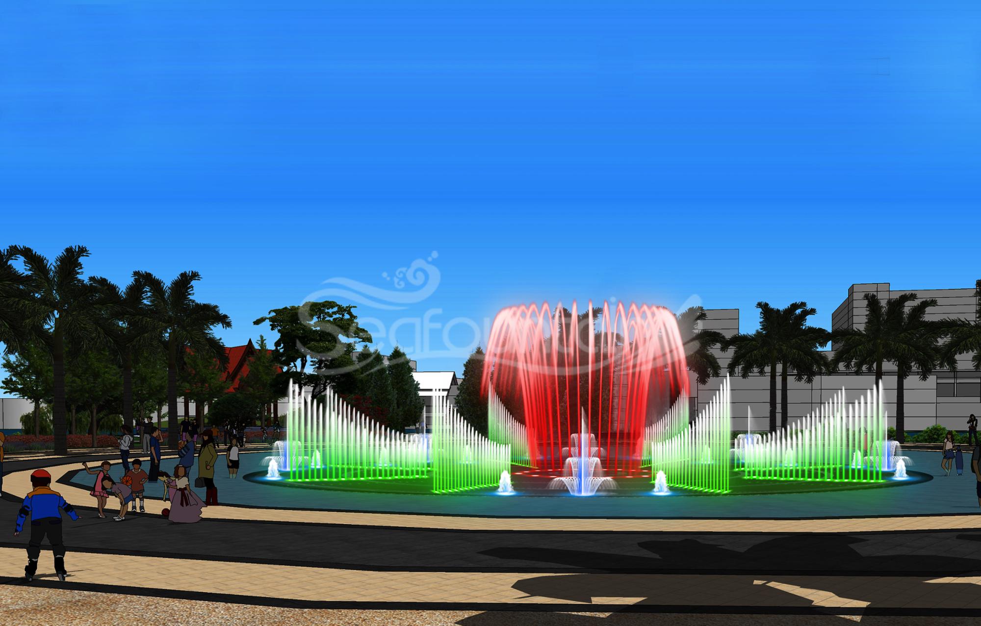 Economic submersible pump multimedia music floating water fountain