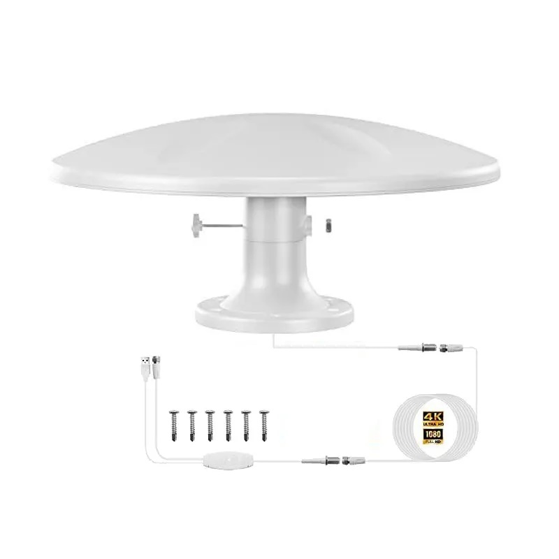 Prewire outdoor long range tape amplifier signal booster rv tv antenna for Camping Attic Truck Boat camper