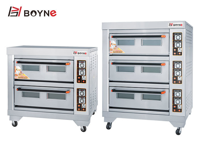 Two Deck Four Tray 430 13.2kw Bakery Deck Oven