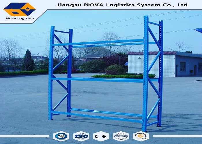 Raw Steel Industrial Metal Shelving , Retail Shelving Systems With Plywood Deck
