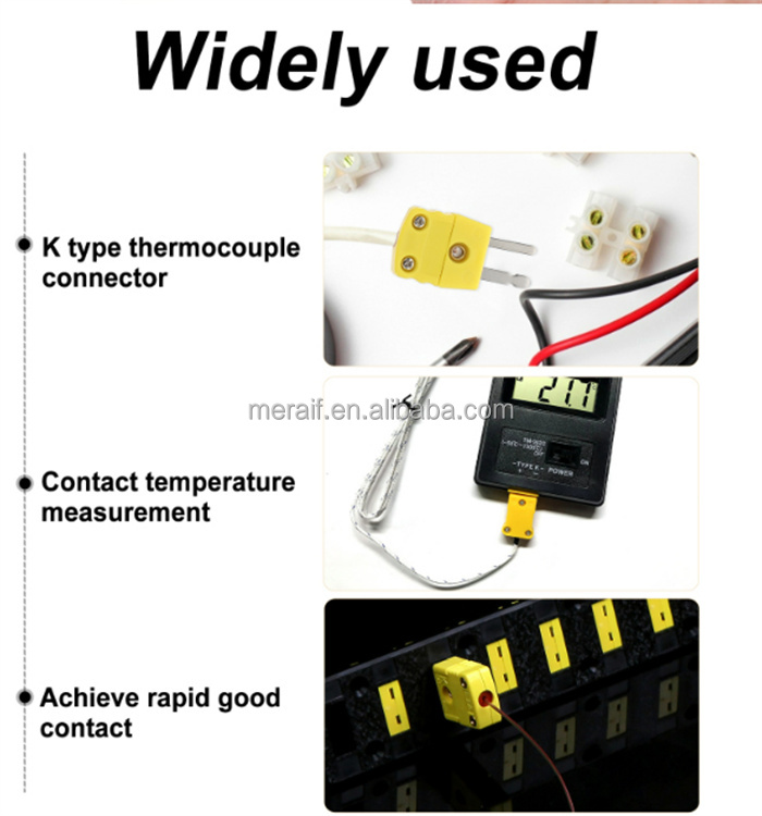 K type surface thermocouple temperature sensor 1m wire thermocouple probe -20~500C