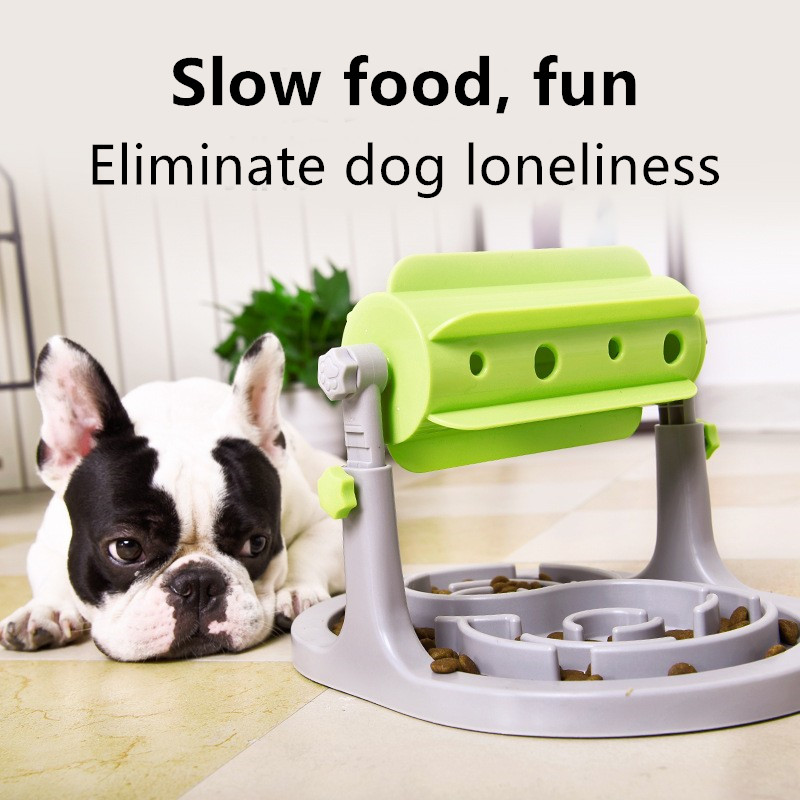 Cat And Dog Food Bowl Roller Leaking Device Educational