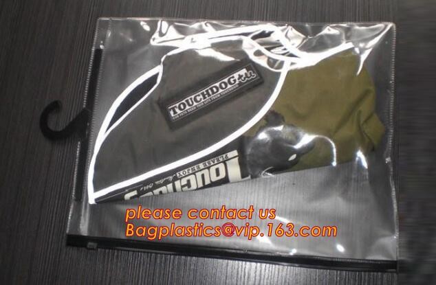 Frosted Zip lockk bag EVA PVC hanger bag for clothes, EVA frost drawstring bag, Frosted Plastic EVA Garment Packing Bag zi