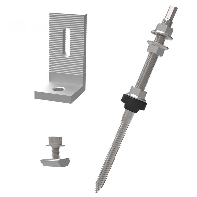 Aluminum Stainless Steel 304 Hanger Bolts for Solar Mounting Various Sizes Directly Sell